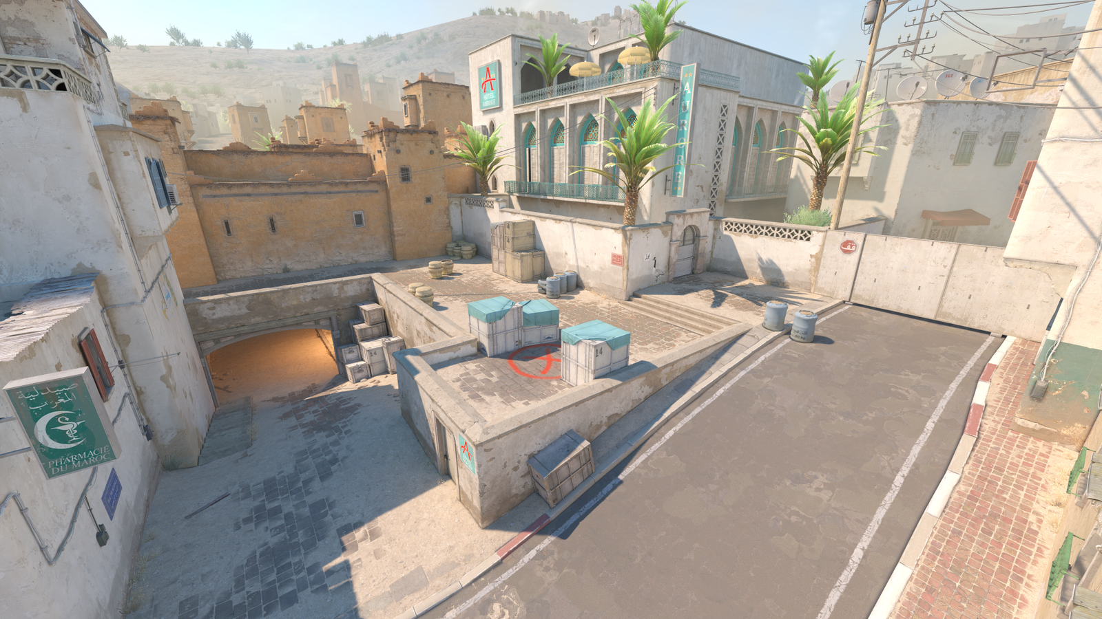 Dust II radar model